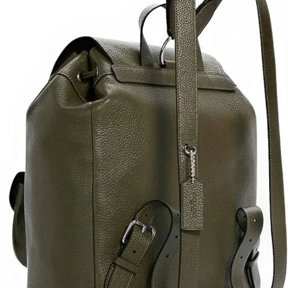 Coach Surplus Green Pebble Leather Pennie Backpack - Picture 4 of 11